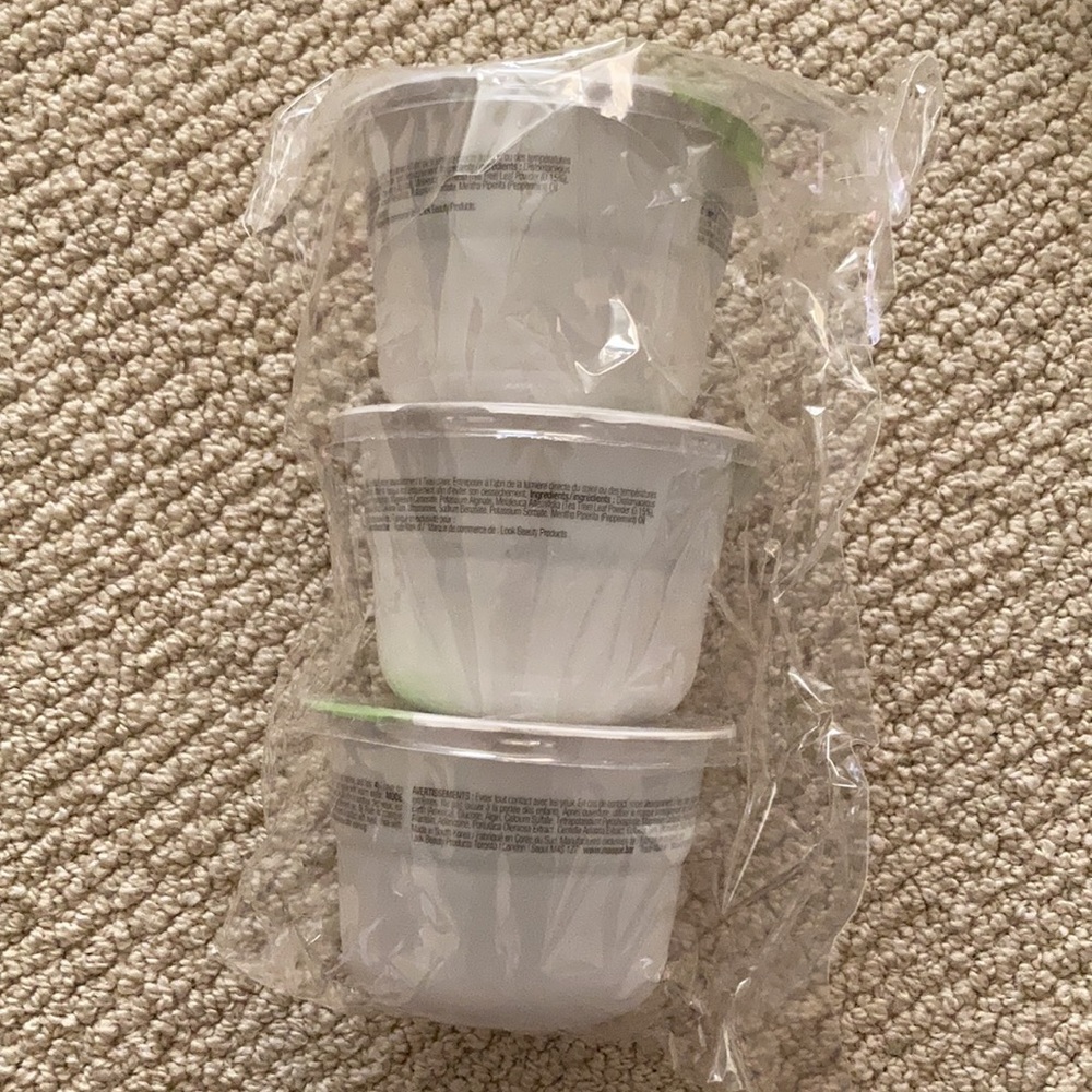 Masque Bar Tea Tree Peel-Off Modeling Mask Pack of Three Soothing NIB